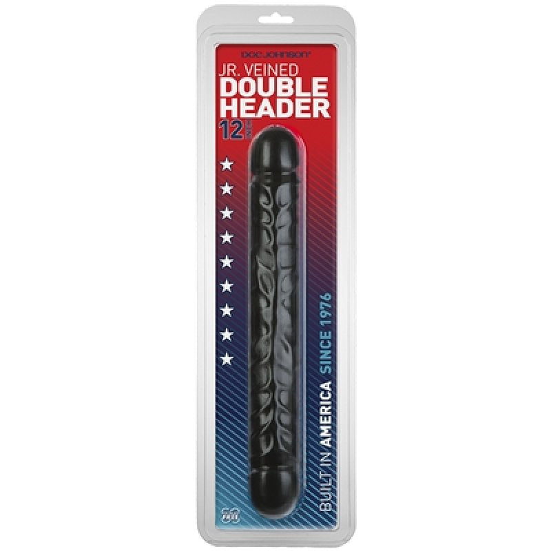Jr. Veined Double Header 12" - Black-0212-03-CD