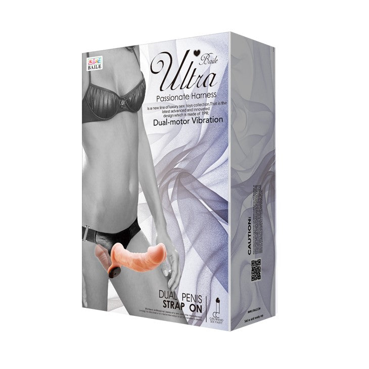 Sex Toys Strap On with Double Vibrating Dildos (Dual Motors)