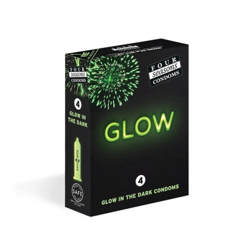 Four Seasons Glow N Dark Condoms 4 Pack
