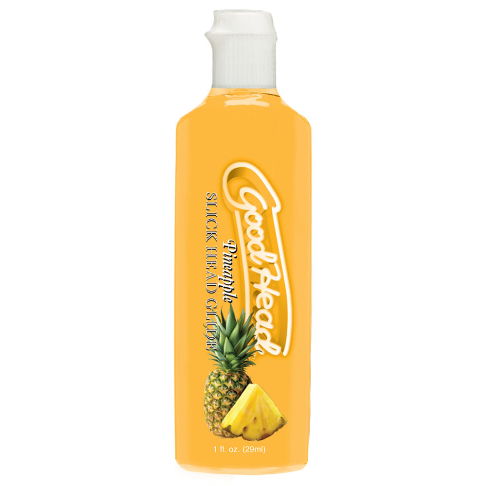 GoodHead Pineapple Blowjob Set - Pineapple Stroker with Pineapple Flavoured Lubricant 30 ml Bottle - 0682-41-BX