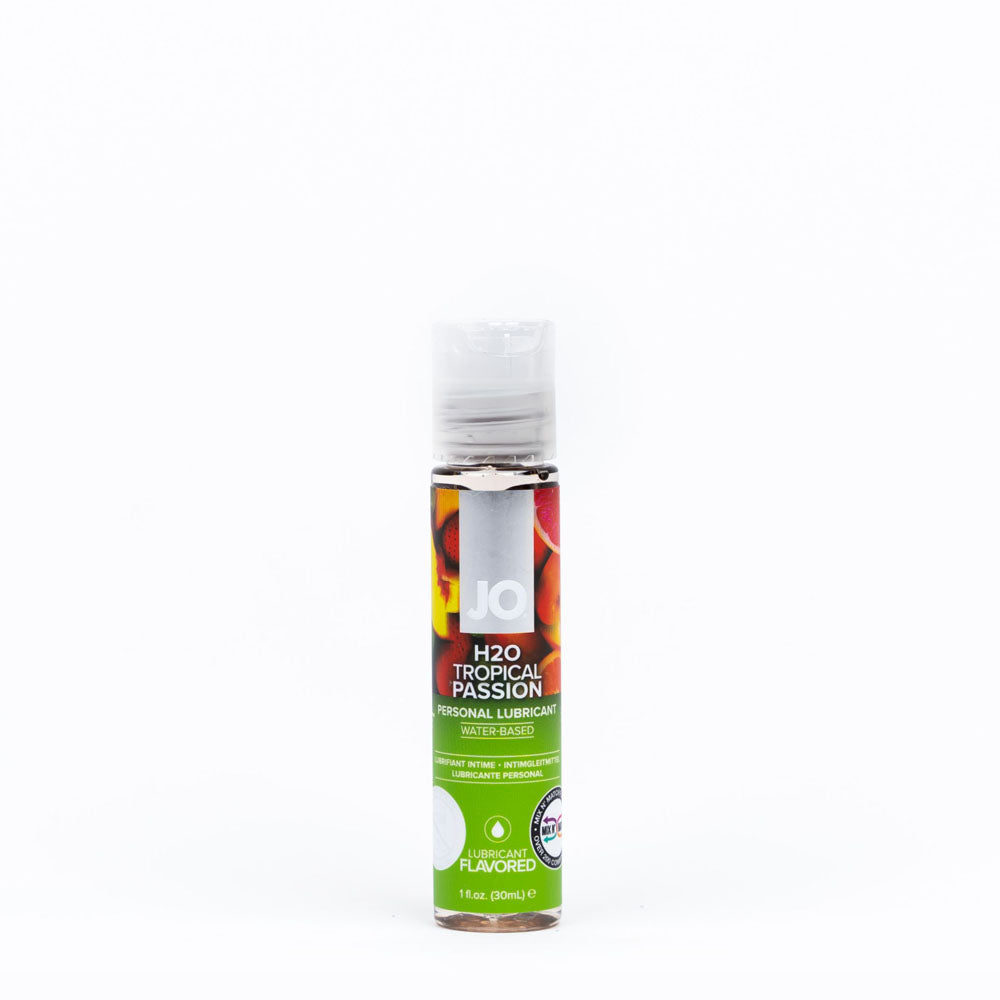 JO H2O Tropical Passion Lube - 30 mL - Tropical Flavoured Water Based Lubricant - 30 ml Bottle-10121