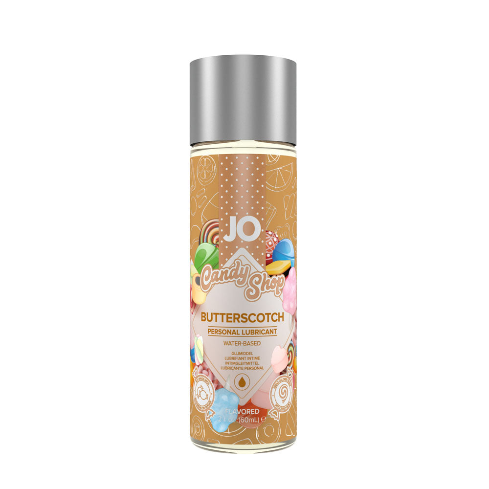 JO Candy Shop Butterscotch Lube - 60 mL - Butterscotch Flavoured Water Based Lubricant - 60 ml Bottle-10630