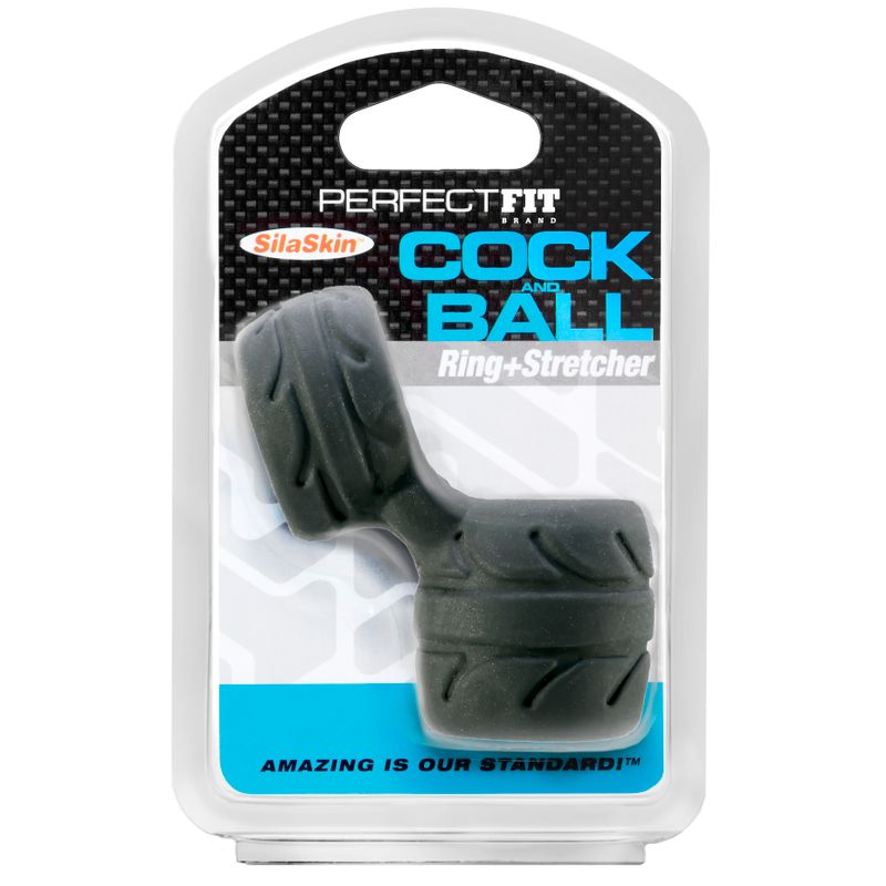 SilaSkin Cock And Ball Black-CR-12B