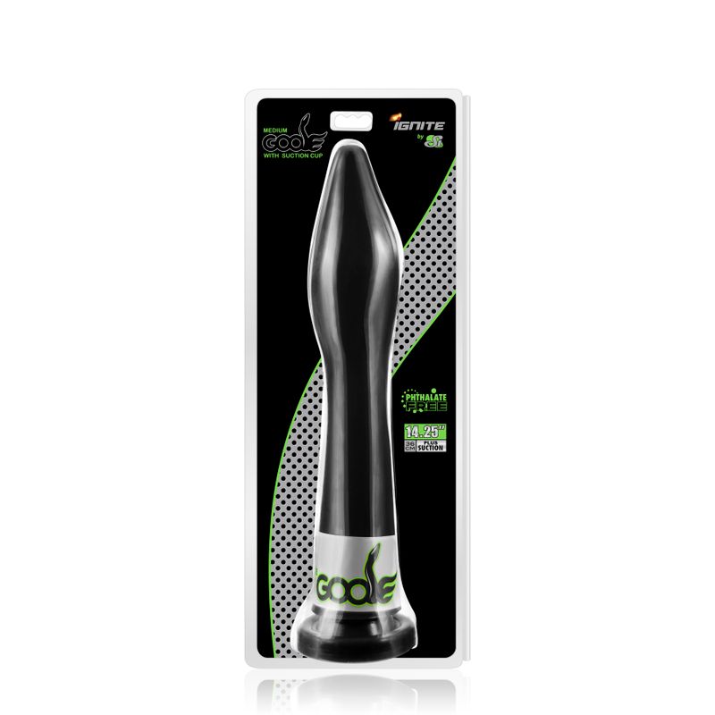 Goose Medium w Suction Black-SI-50521