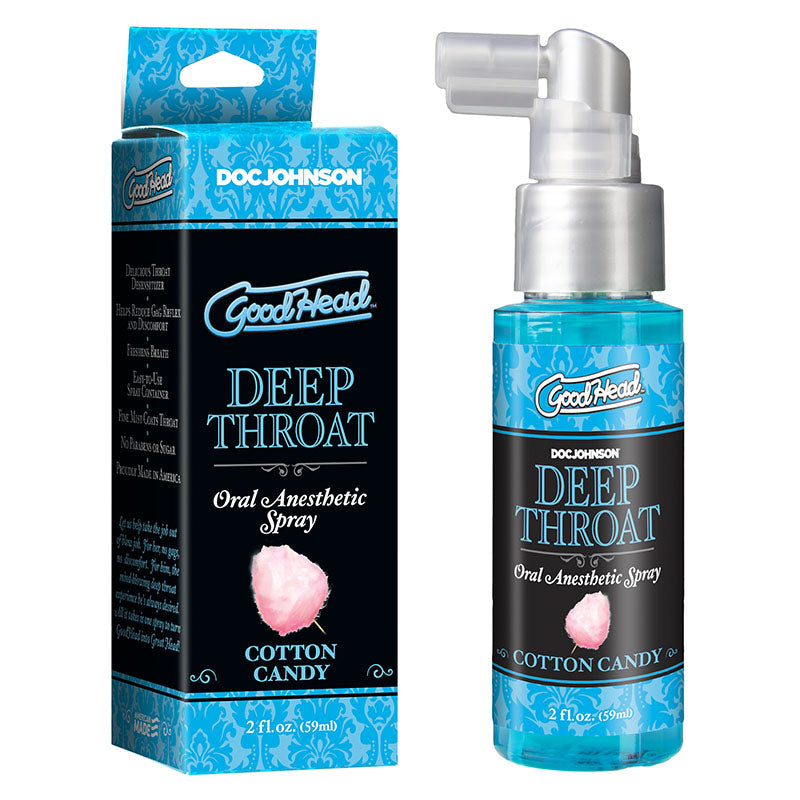 GoodHead Deep Throat Spray - Cotton Candy - Cotton Candy Flavoured Deep Throat Spray - 59 ml Bottle - 1360-44-BX