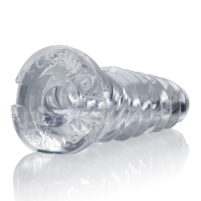 ScrewD Super Squish Corkscrew Jackoff Toy Clear
