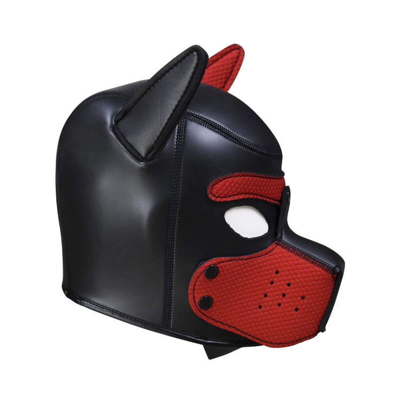 Puppy Play Mask Red-PPLAY-RED