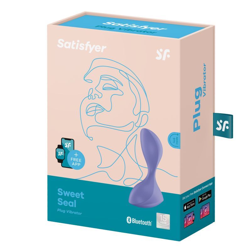 Satisfyer Sweet Seal Vibrating Anal Plug Lilac-4006765