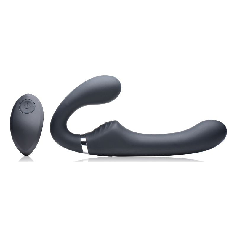 Mighty Rider 10X Strapless Strap-On Black w Remote