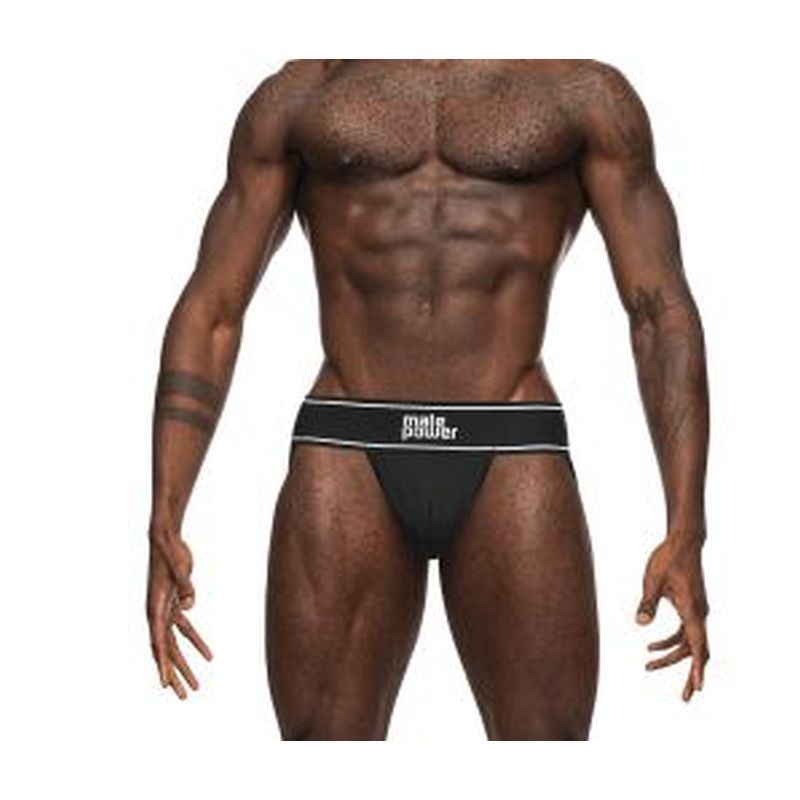 Male Power Modal Rib Jock Black-390-275-BLK-L/XL