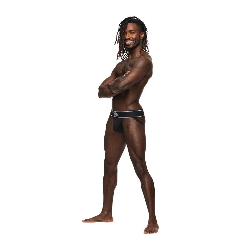 Male Power Modal Rib Jock Black-390-275-BLK-L/XL