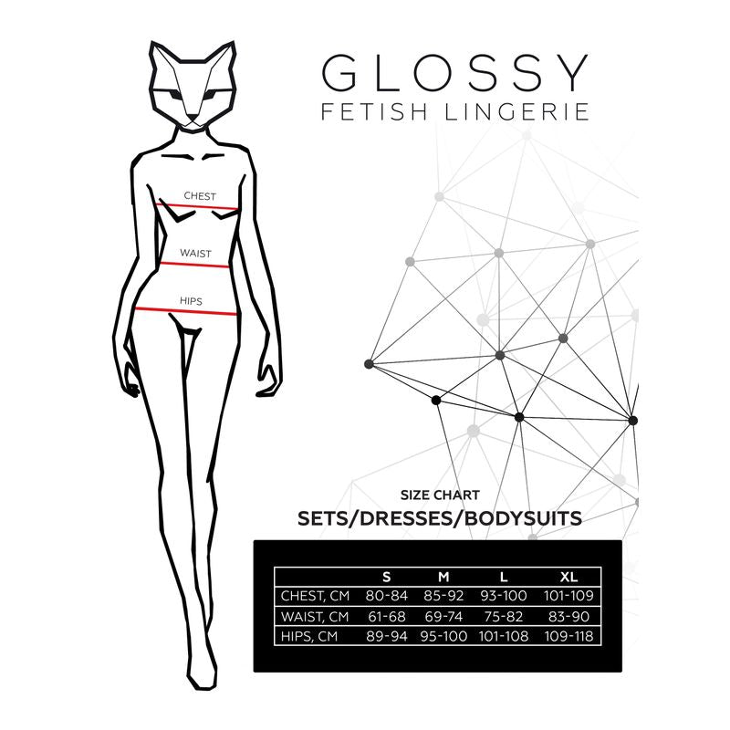Glossy Lillie Dress-955040-BLK-M
