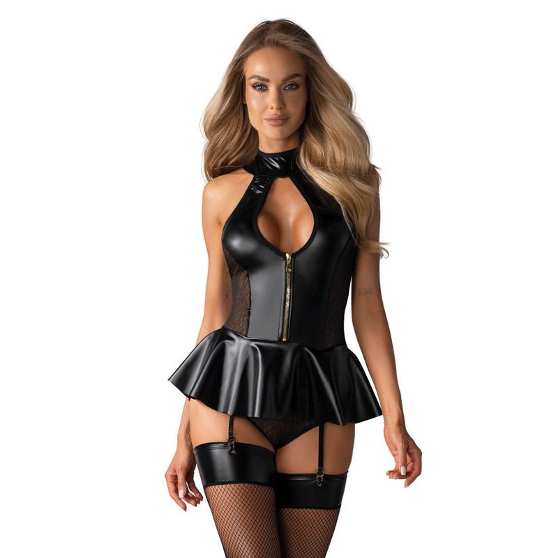 Hot Corset w Panties Black