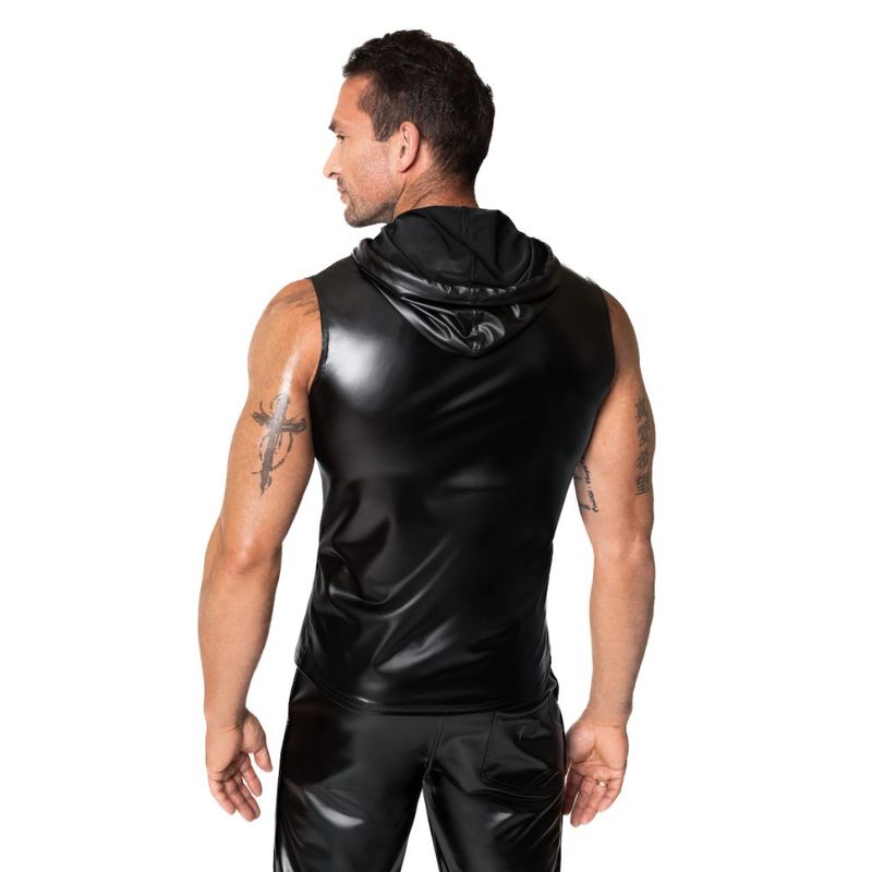 Frenzy Sleeveless Hoodie-H081-BLK-M