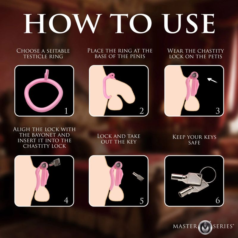 Pussification Vulva Chastity Cage-AH542