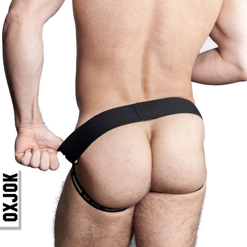 Oxballs Airmesh Swagger Jockstrap Tar Black-JOK-1010-BLK-M
