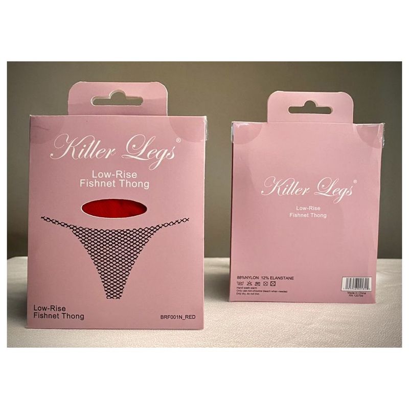 Mesh Net G-String Fuchsia-BRF001N-FUS-O/S