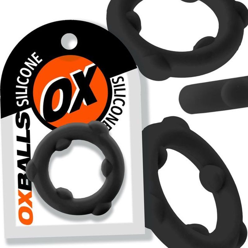 Spinner Silicone Ring Black-OX-3202-BLK