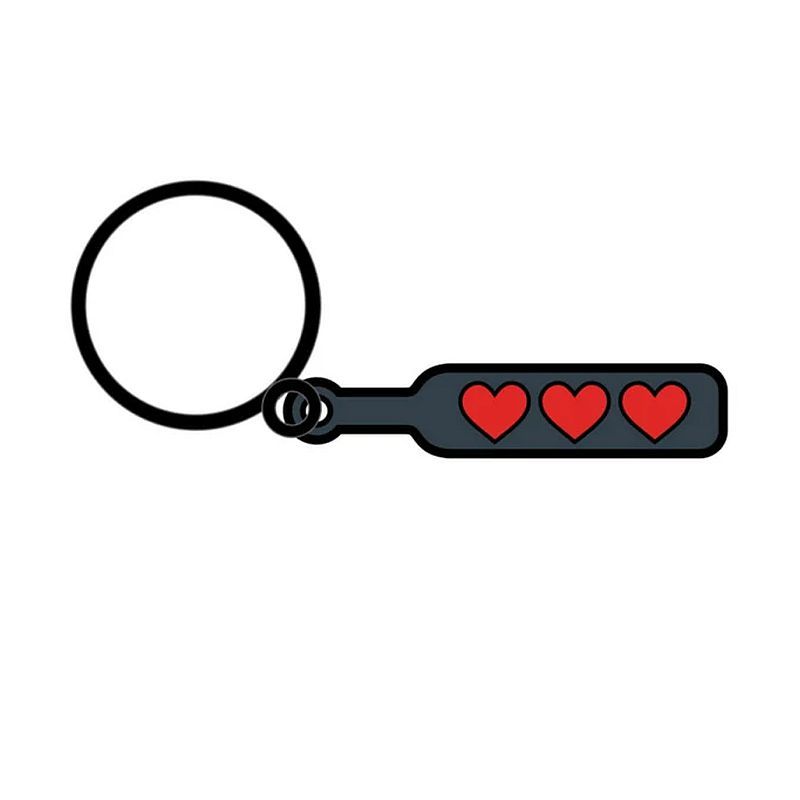 Hearts Paddle Keychain-KEY-005