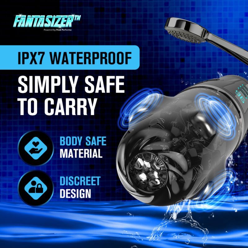Hypershaker Automatic App Controlled LCD Masturbator Blue-PPP7655-10