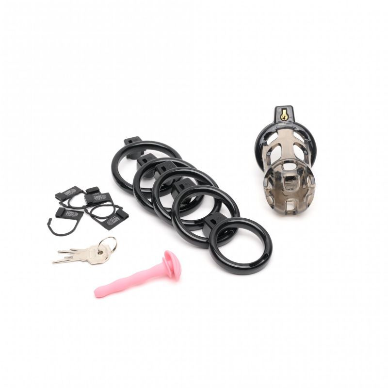 Gladiator Size 1 Soft Cock Cage with Pussification Plug-SF-23812M