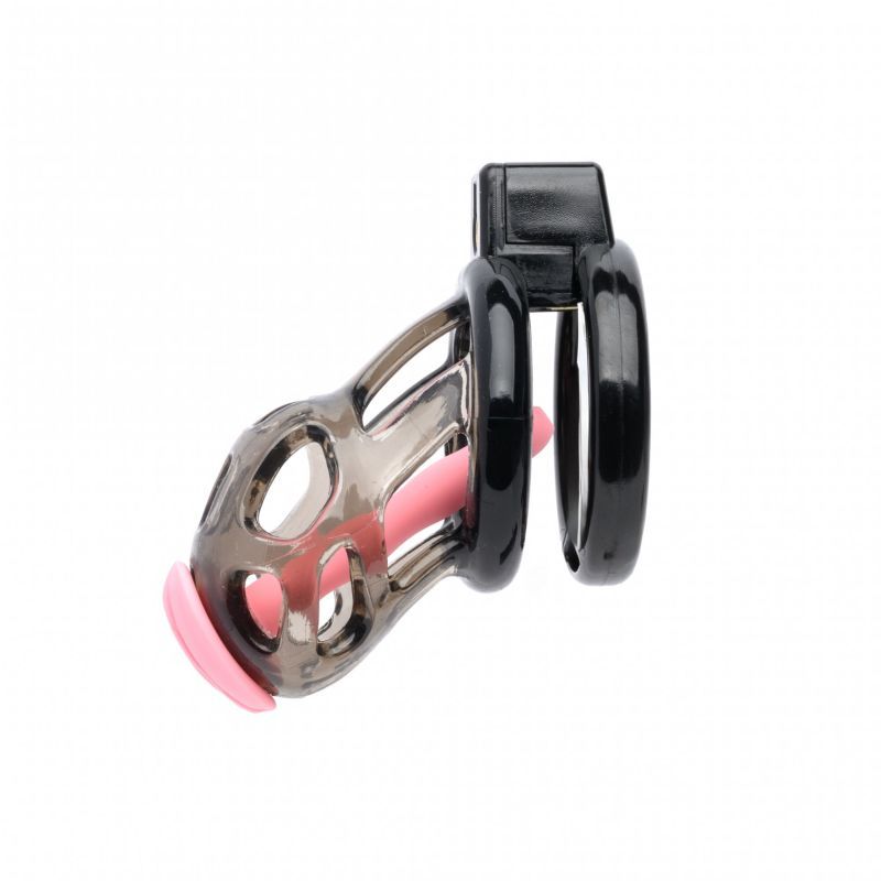 Gladiator Size 1 Soft Cock Cage with Pussification Plug-SF-23812M