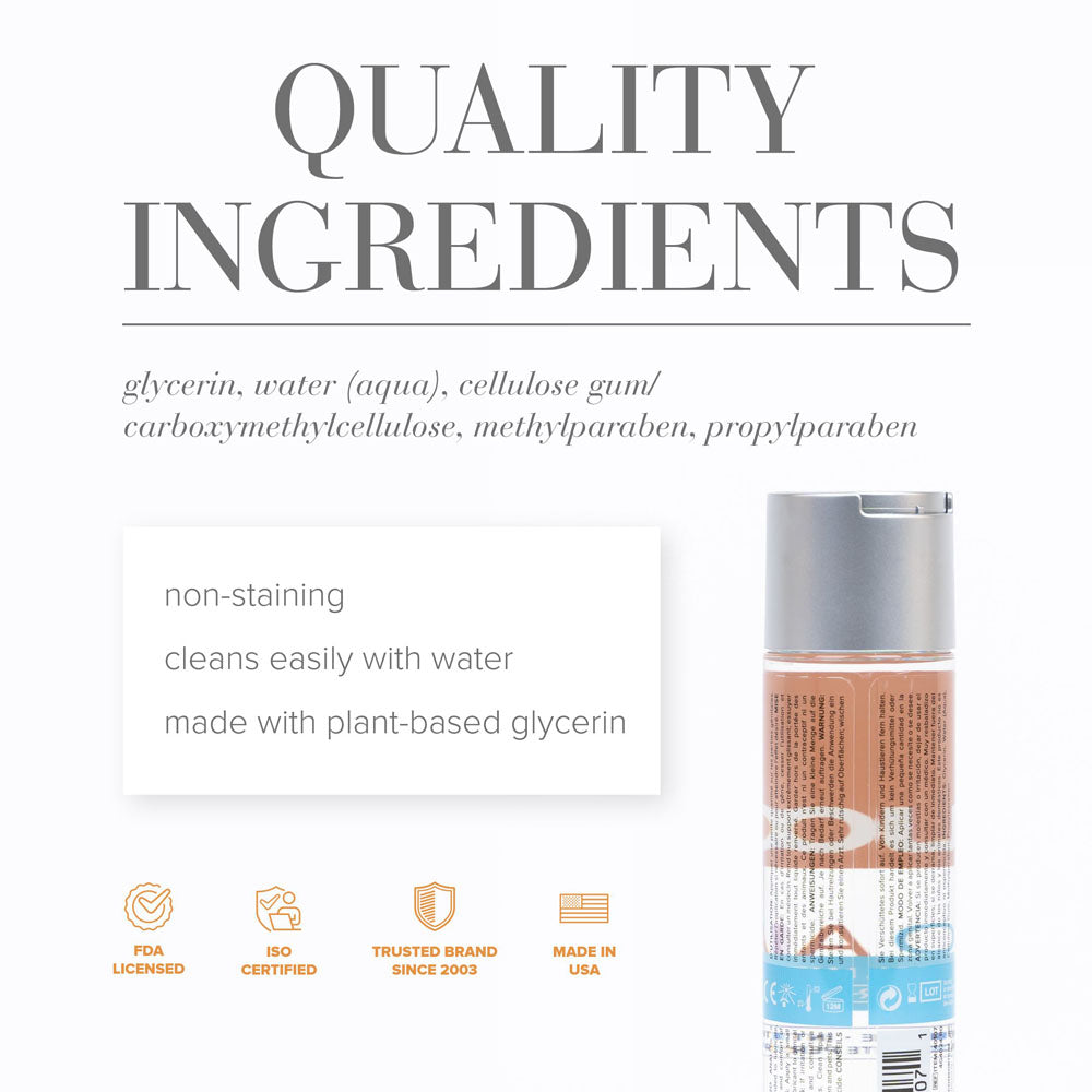 JO H2O Anal Lube - 240 mL - Water Based Anal Lubricant - 240 ml Bottle-40108