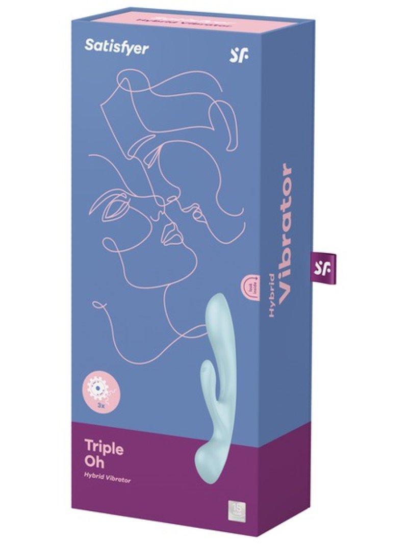 Satisfyer Triple Oh - Light Blue-4018225