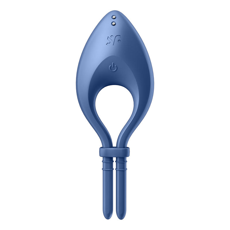 Satisfyer Bullseye - Blue - Blue Vibrating Adjustable Lasso Cock Ring - 4018362