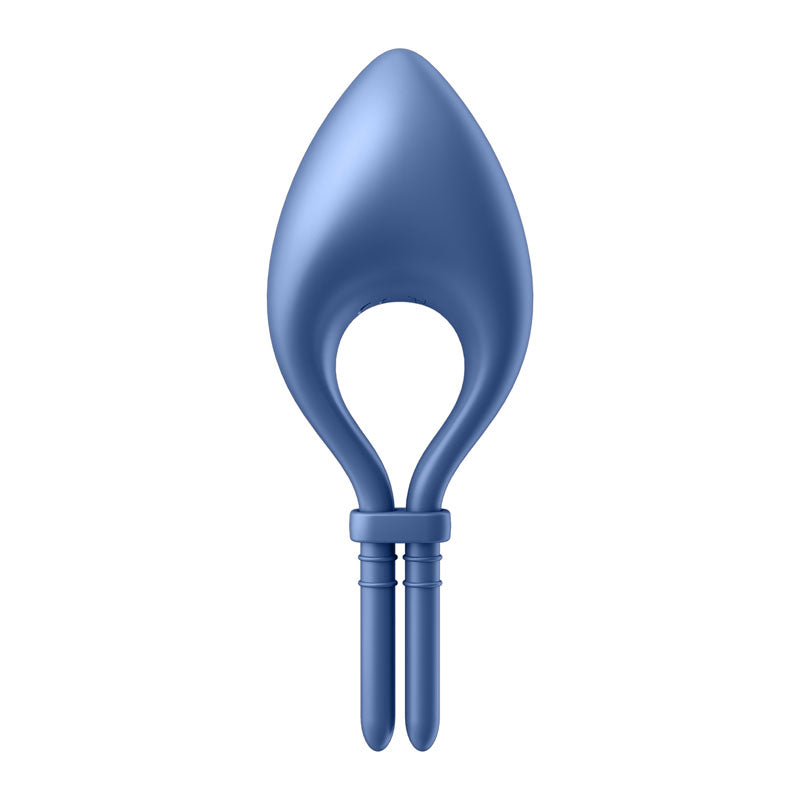 Satisfyer Bullseye - Blue - Blue Vibrating Adjustable Lasso Cock Ring - 4018362