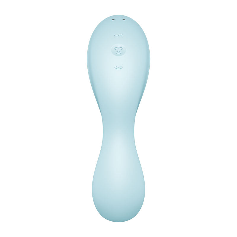 Satisfyer Curvy Trinity 5 - Blue Air Pulse Stimulator & Vibrator