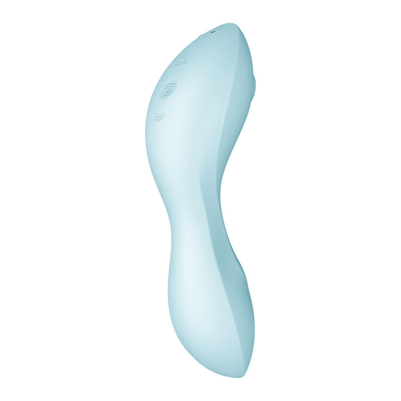 Satisfyer Curvy Trinity 5 - Blue Air Pulse Stimulator & Vibrator