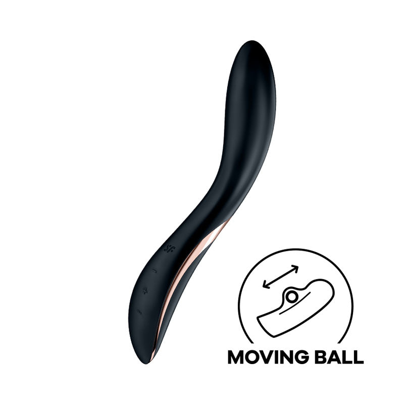 Satisfyer Rrrolling Explosion - Black USB Rechargeable Vibrator - 4044019