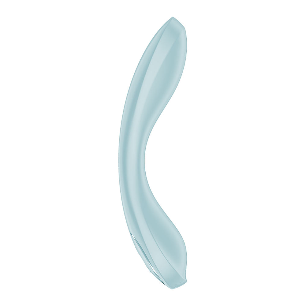 Satisfyer G-Spot Wave 2 - Ice Blue - Ice Blue 23.6 cm USB Rechargeable Flicking Tip Vibrator - 4045757