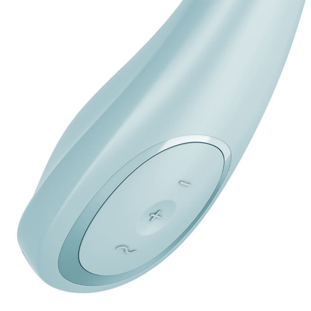 Satisfyer G-Spot Wave 2 - Ice Blue - Ice Blue 23.6 cm USB Rechargeable Flicking Tip Vibrator - 4045757