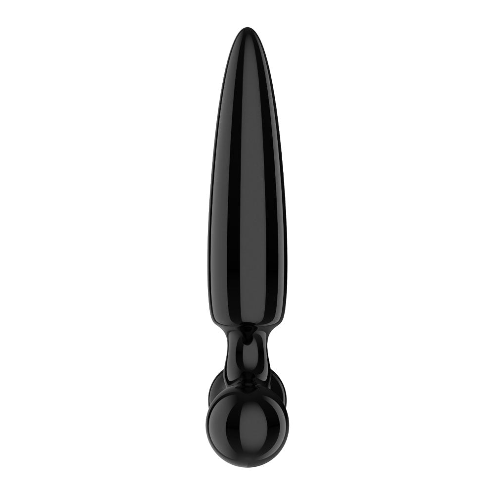 Satisfyer Triple Crystal 1 - Black - Black Glass 3-in-1 Butt Plug-4045948