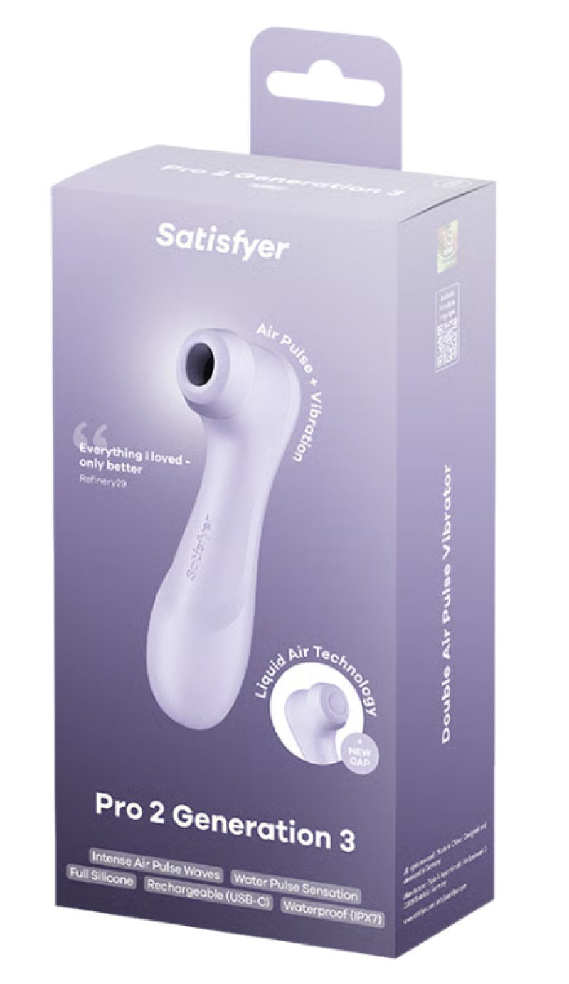Satisfyer Pro 2 Generation 3 With Liquid Air - Lilac-4051895