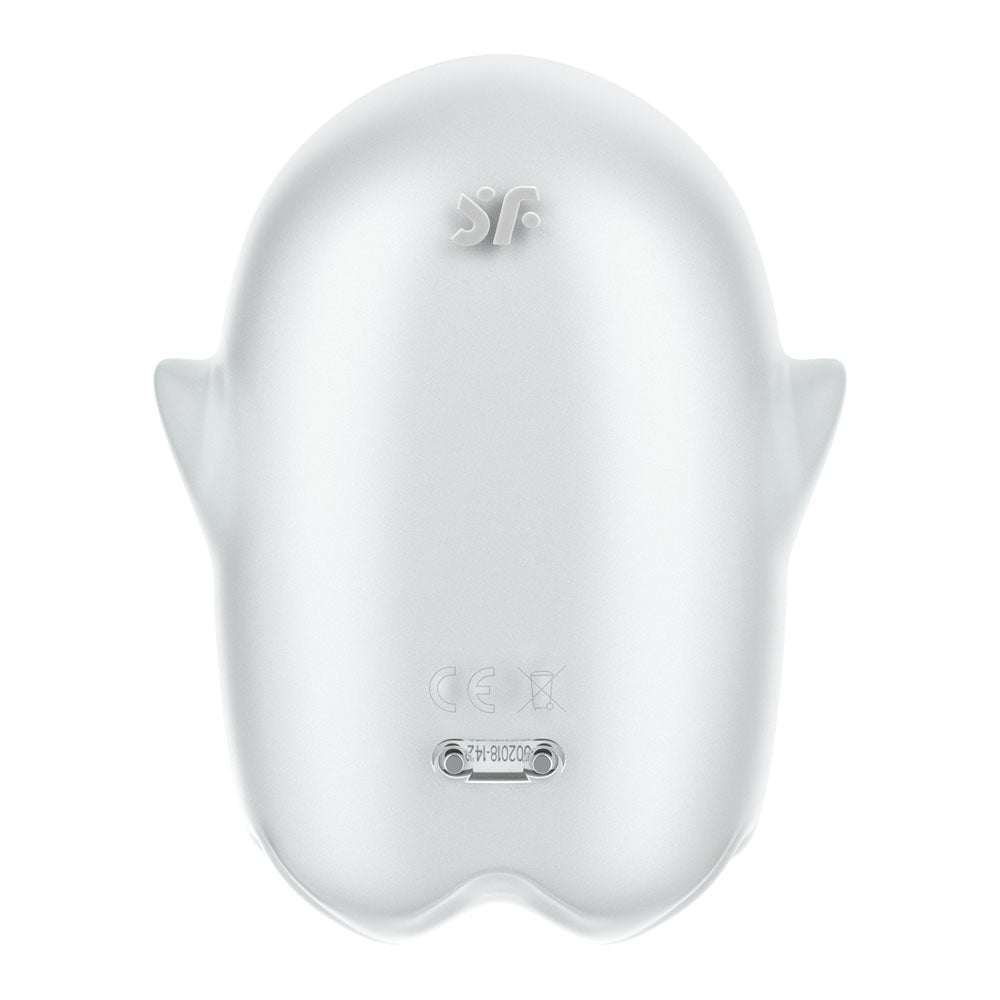 Satisfyer Glowing Ghost - White - Glow in Dark White USB Rechargeable Air Pulse Stimulator - 4060057
