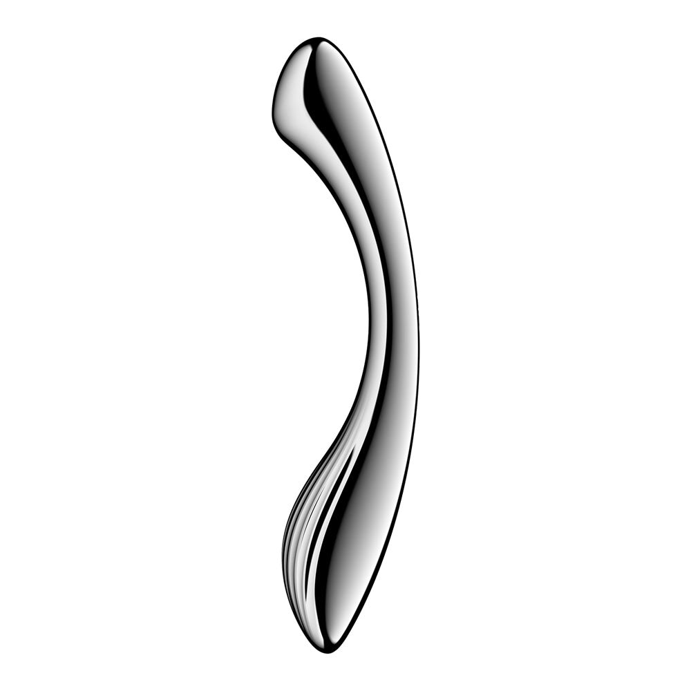 Satisfyer Pure Gravity 1 - Chrome Steel 22 cm Dildo-4066981