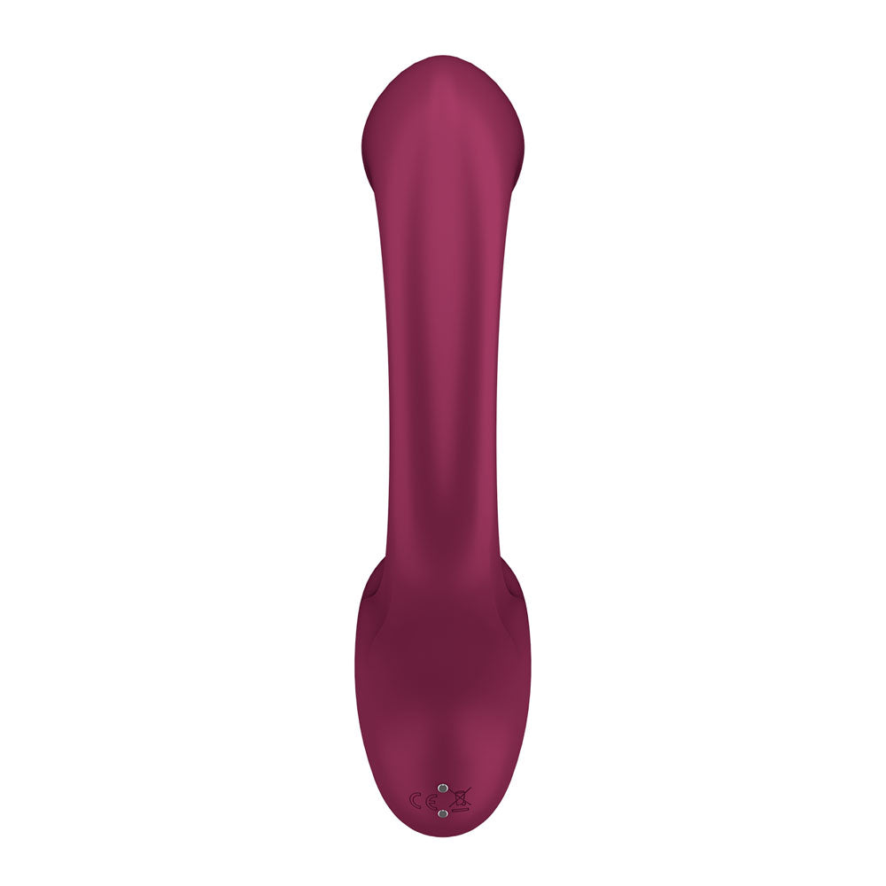 Satisfyer G For Goddess 2 - Wine Red - Wine Red 18.8 cm USB Rechargeable Vibrator with Clit Sti