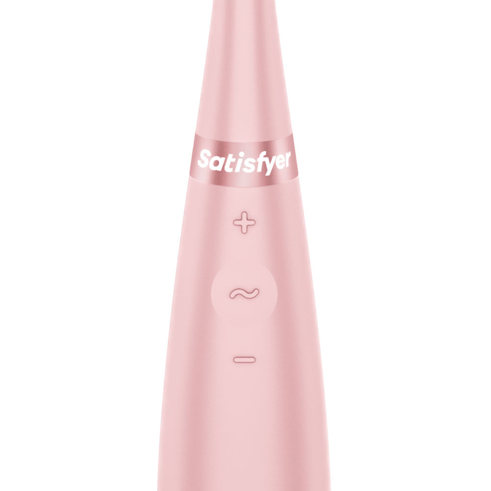 Satisfyer Tip Tease - Rose - Rose USB Rechargeable Vibrator with Twirling Tip-4082356
