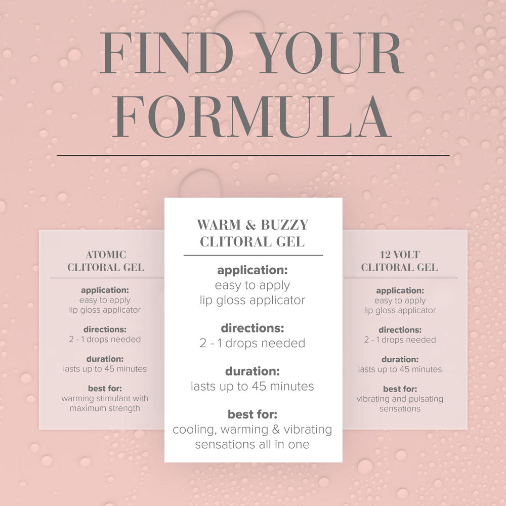 JO Warm & Buzzy Clitoral Stimulant - 10 mL - Warming Clitoral Stimulation Gel - 10 ml Tube-41216