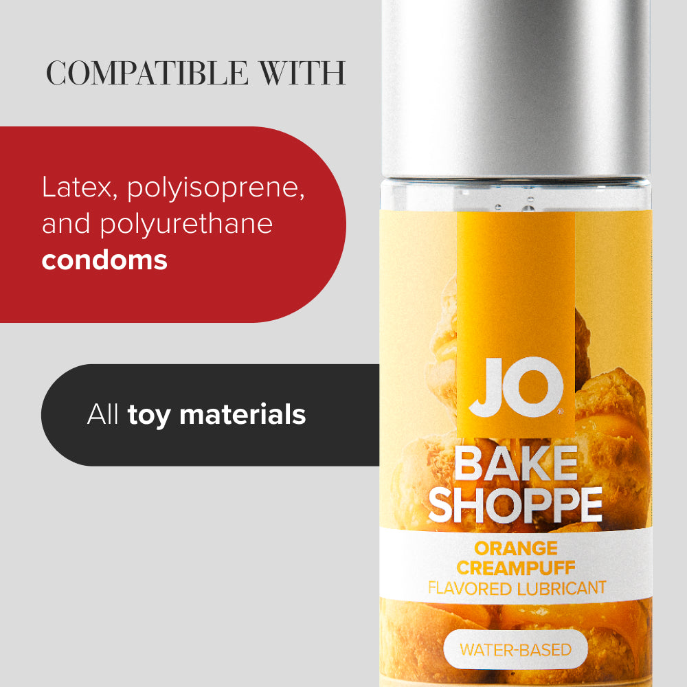 JO Bake Shoppe - Orange Creampuff - Orange Creampuff Flavoured Water Based Lubricant - 60 ml Bo