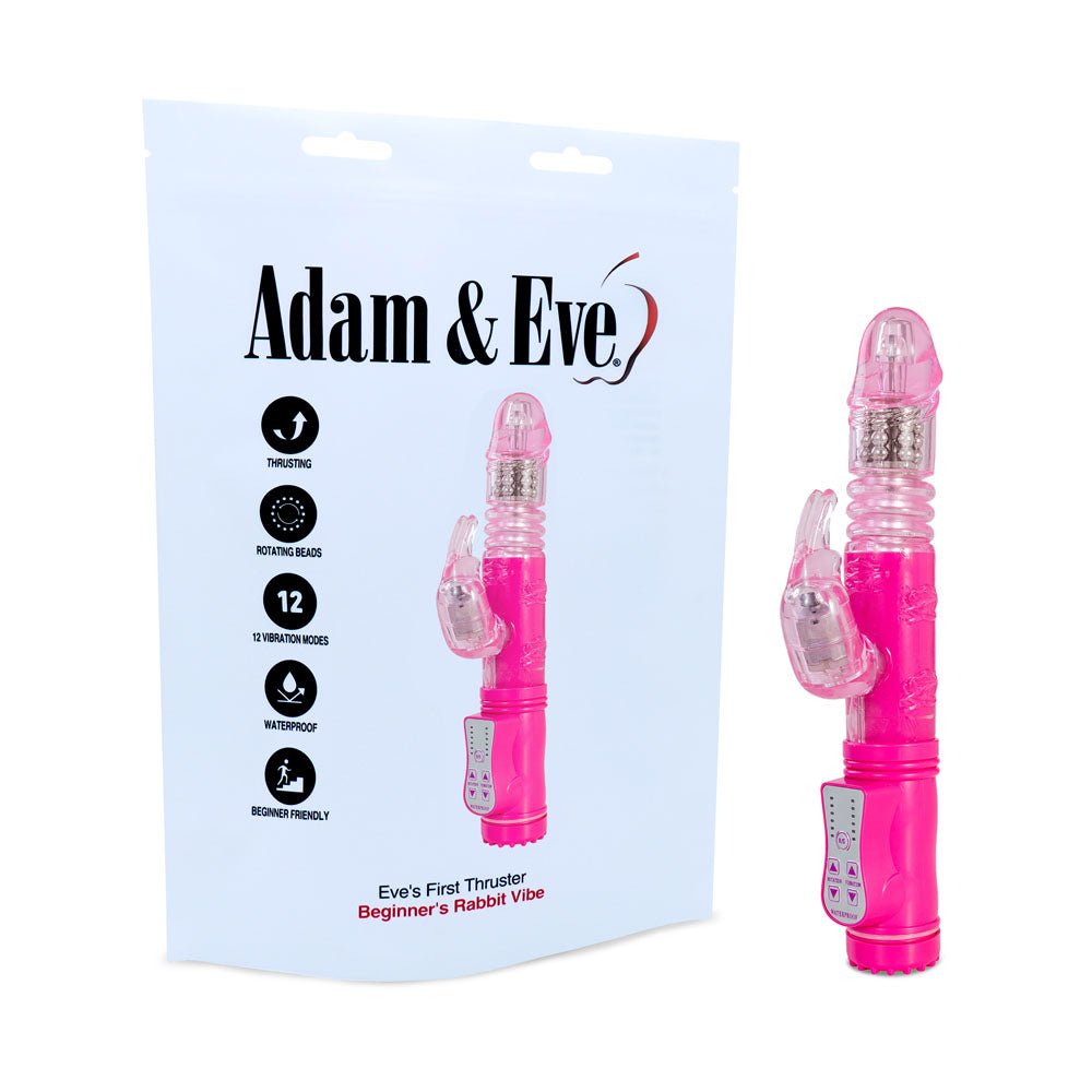Adam & Eve Eves First Thruster - Pink 24.75 cm (9.75) Thrusting Rabbit Vibrator