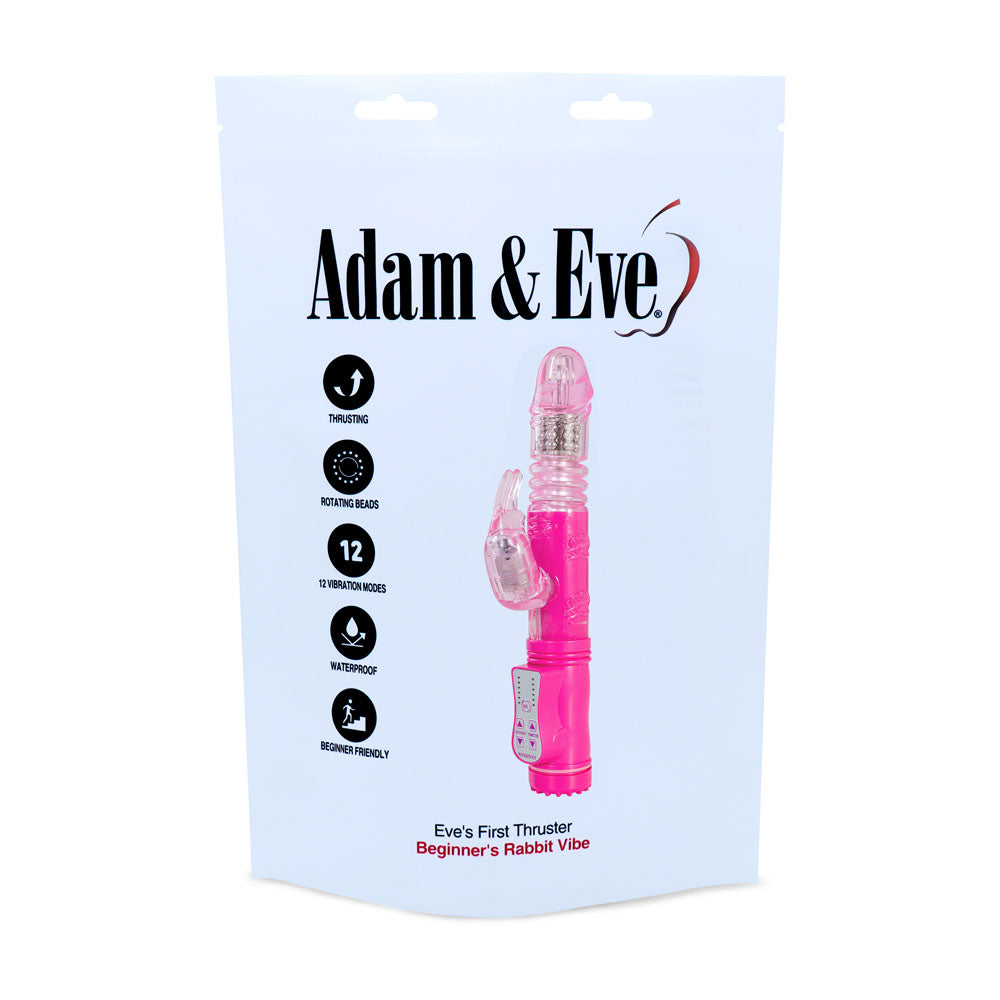 Adam & Eve Eves First Thruster - Pink 24.75 cm (9.75) Thrusting Rabbit Vibrator