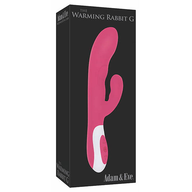 Adam & Eve The Warming Rabbit G - Pink 21.6 cm (8.5) USB Rechargeable Warming Rabbit Vibrator