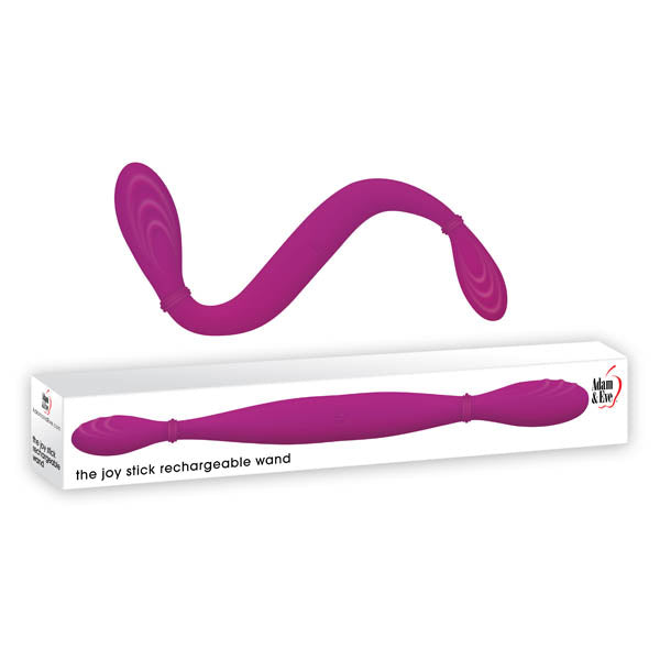 Adam & Eve The Joy Stick Rechargeable Wand - Purple 36.5 cm (14.5) USB Rechargeable Dual Vibrat