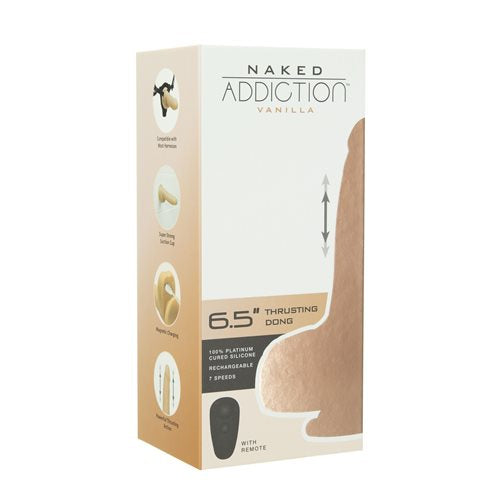 Naked Addiction 6.5" Thrusting Dong-88625