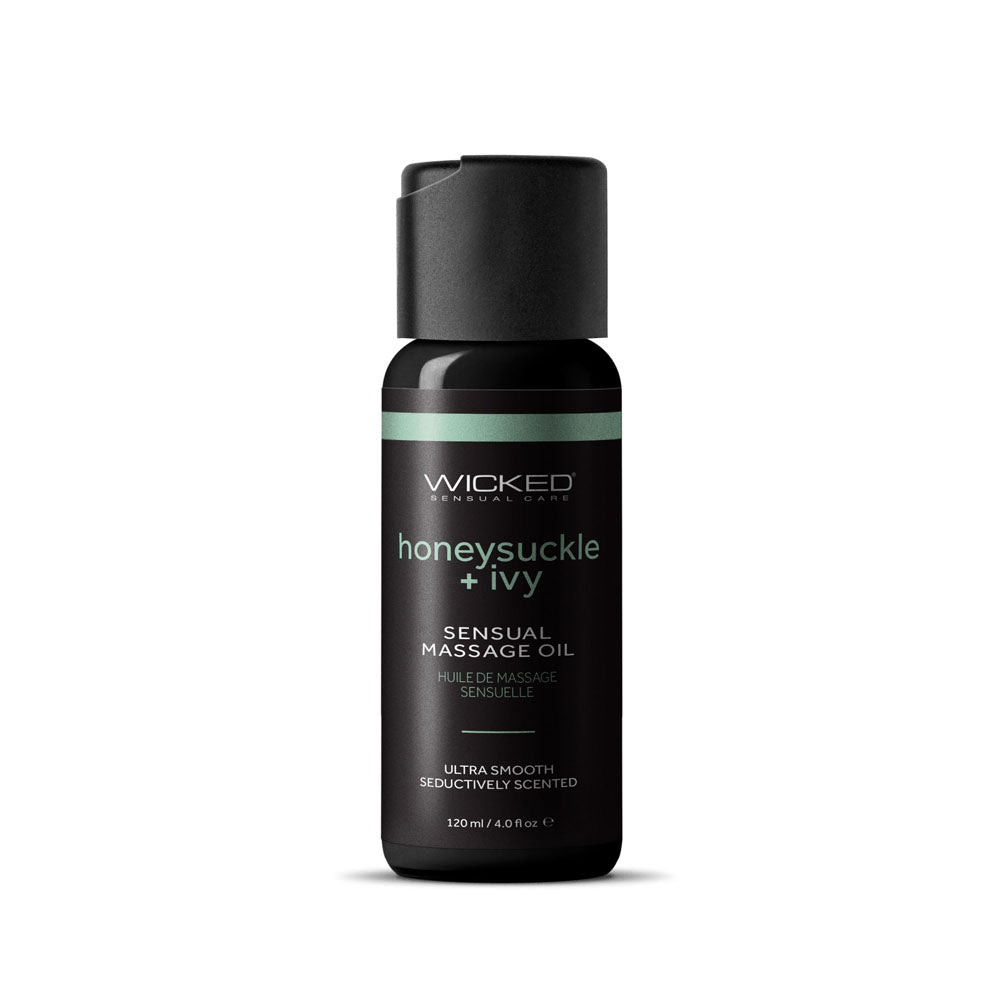 Wicked Sensual Massage Oil - Honeysuckle + Ivy - Honeysuckle and Ivy Scented Massage Oil - 120