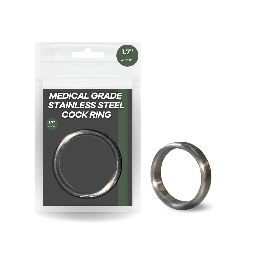 1.7" Medical Grade Stainless Steel Cock Rings
